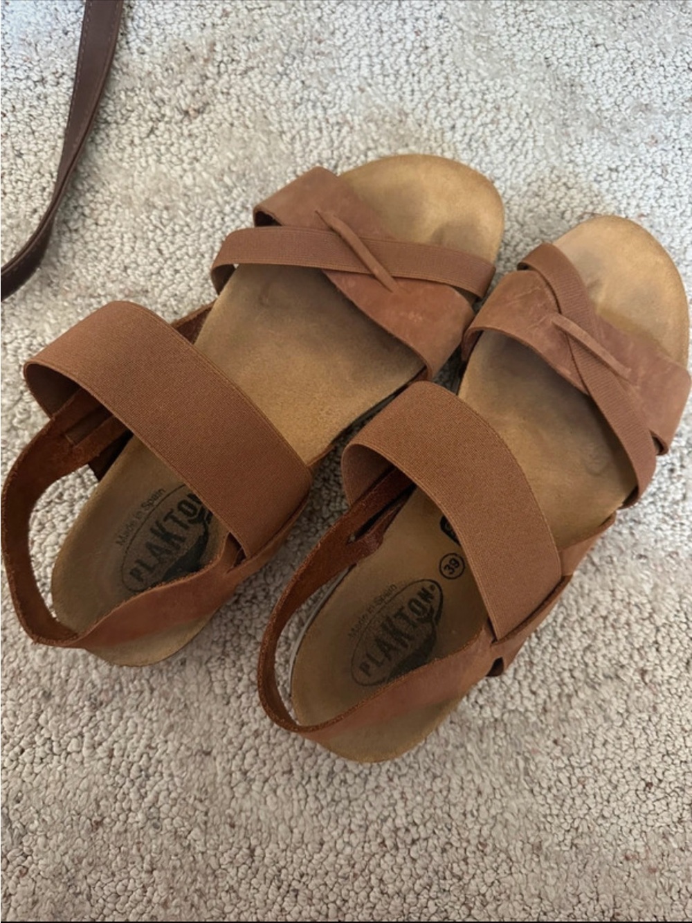 Plakton brown & tan sandals